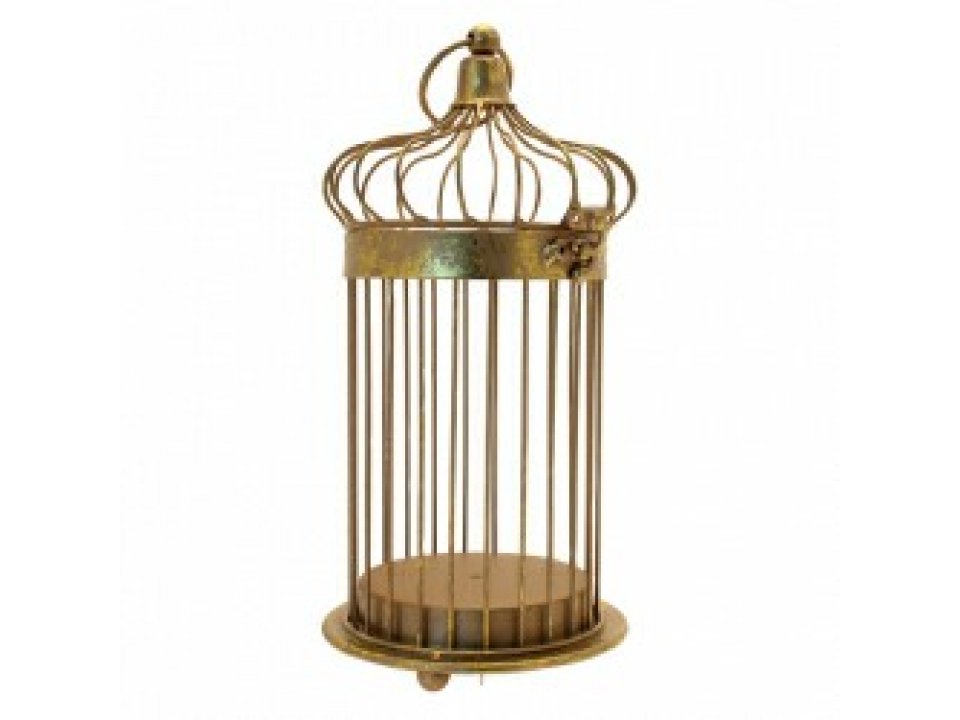 32CM BIRD CAGE GOLD Something special