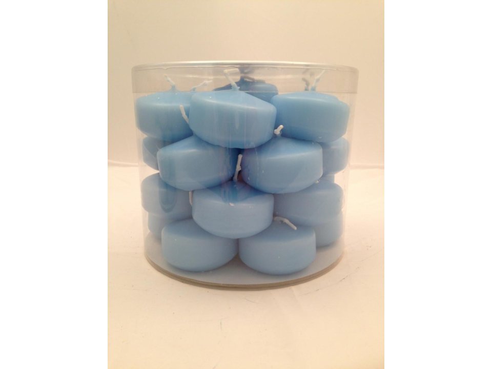 FLOATING CANDLES X28 BABY BLUE Something special